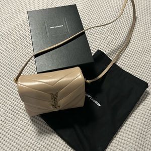 Loulou Toy Strap bag in quilted “Y” leather, New with Box, Papers and Dustbag